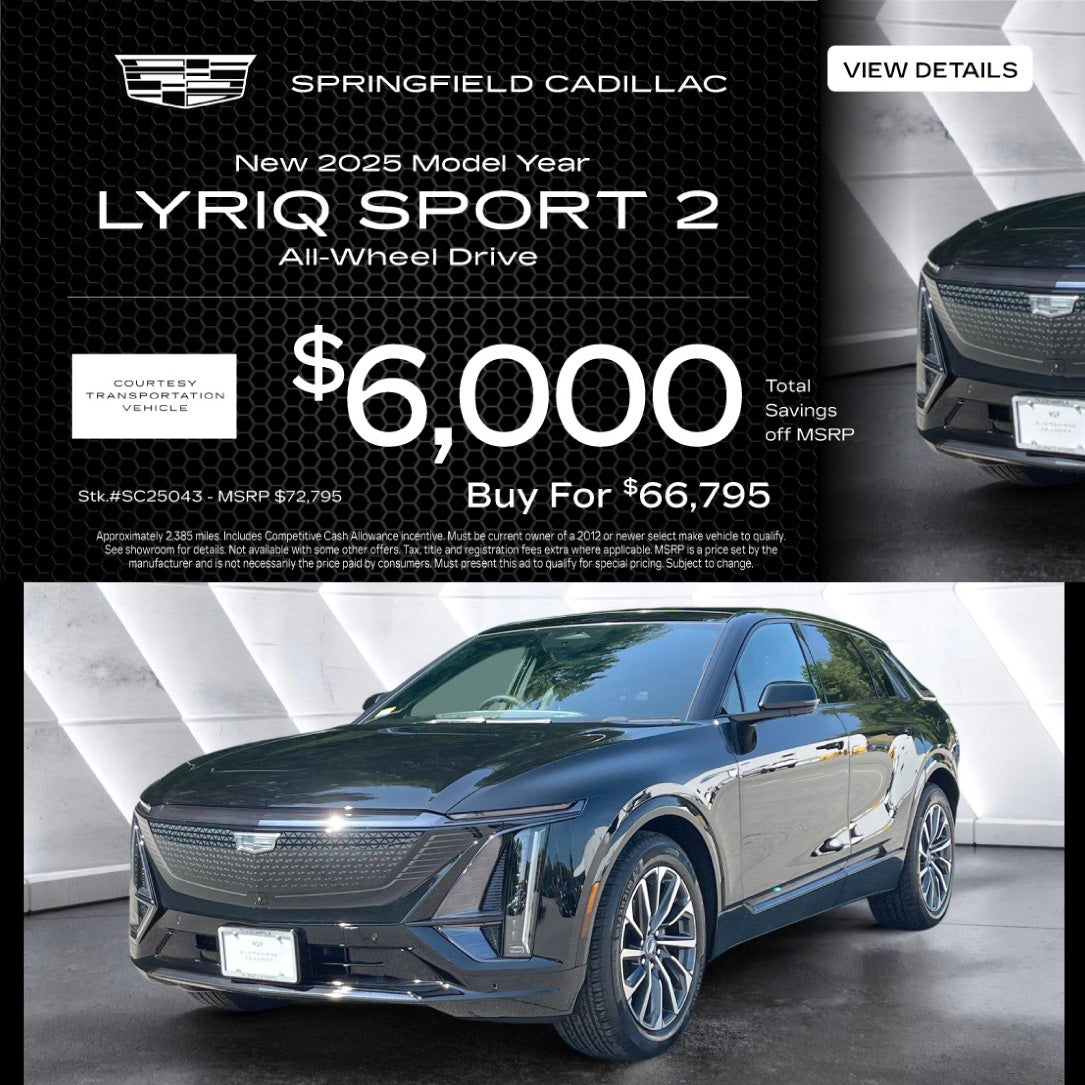 New 2025 CADILLAC LYRIQ SPORT 2 AWD